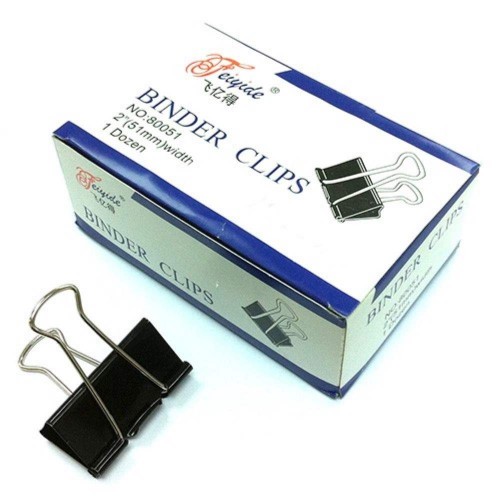 Binder Clips 51mm, 1 dozen / box